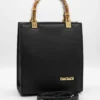 Black Bamboo Handle Tote