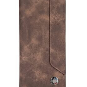 Vintage Distressed Leather Long Wallet