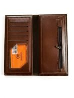 Vintage Distressed Leather Long Wallet - Image 2