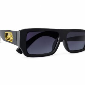 Classic Black Luxury Rectangle Sunglasses