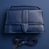 Classic Navy Top-Handle Bag
