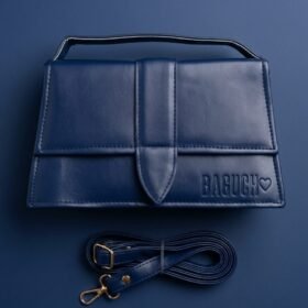 Classic Navy Top-Handle Bag